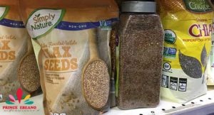 Flaxseeds in self at the Ebeano Supermarket