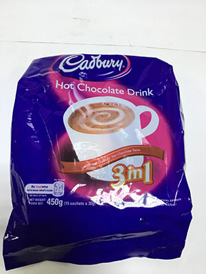 Cadbury Hot Chocolate Drink 3-in-1
